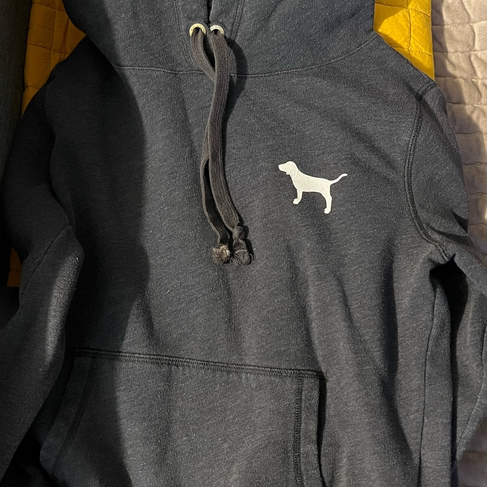 Gray pink hoodie